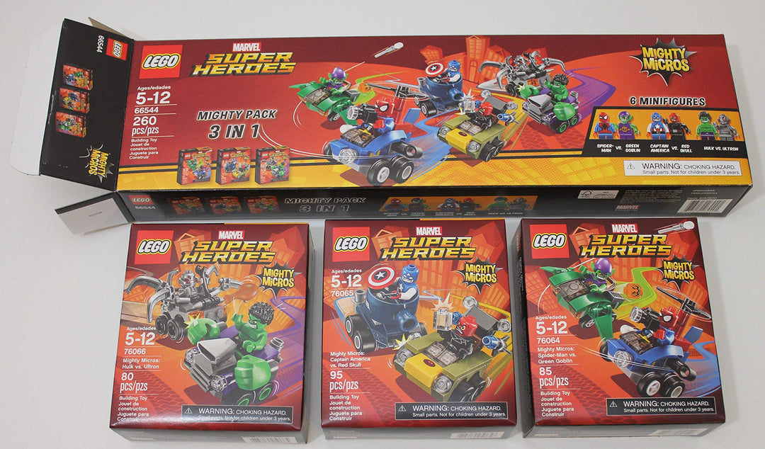 LEGO 66544 MARVEL SUPER HEROES Mighty Pack 3-in-1 incomplete 70%-80%