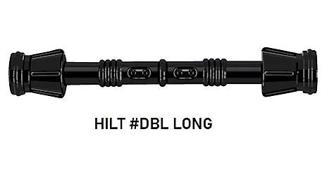 Custom Star Wars Lightsaber Hilt #DBL Model For LEGO Minifigures. Custom, Accessory BigKidBrix Black  