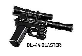 Custom Star Wars DL-44 Blaster For LEGO Minifigures. Custom, Accessory BigKidBrix Black  