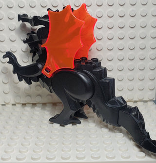 LEGO® Classic Dragon, Black w/Trans-Neon Orange Wings, 6129c04 LEGO® Animals LEGO®