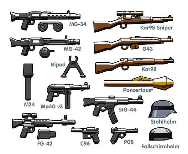 Brickarms German Weapons Pack V2