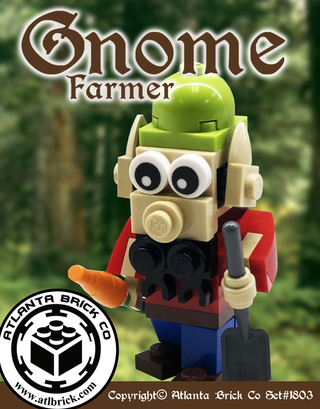 Farmer Gnome Exclusive Building Kit #ABC1803 ABC Building Kit Atlanta Brick Co   