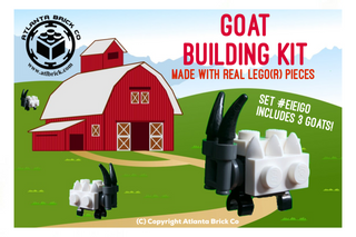 Goat Building Kit (includes 3 goats) #EIEIGO ABC Building Kit Atlanta Brick Co   