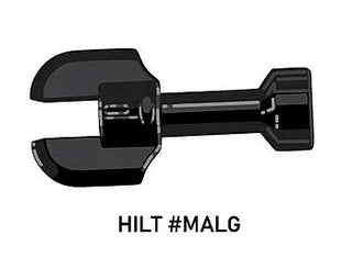 Custom Star Wars Lightsaber Hilt #MALG Model For LEGO Minifigures. Custom, Accessory BigKidBrix Black  