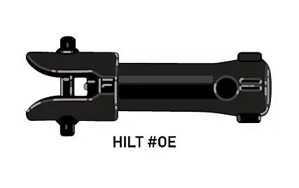 HILT #OE for Lightsaber Blades for Lego Star Wars Minifigures Custom, Accessory BigKidBrix Black  