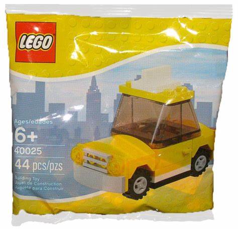 Yellow Car (New York Taxi Cab) polybag, 40025 – United Brick Co®