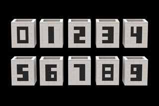 Digit Cubes - Numbers ABC Building Kit Atlanta Brick Co   