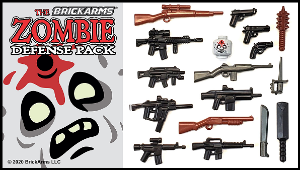 BRICKARMS ZOMBIE DEFENSE PACK 2020 Atlanta Brick Co
