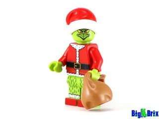 Grinch Custom Printed LEGO Minifigure Custom minifigure BigKidBrix   
