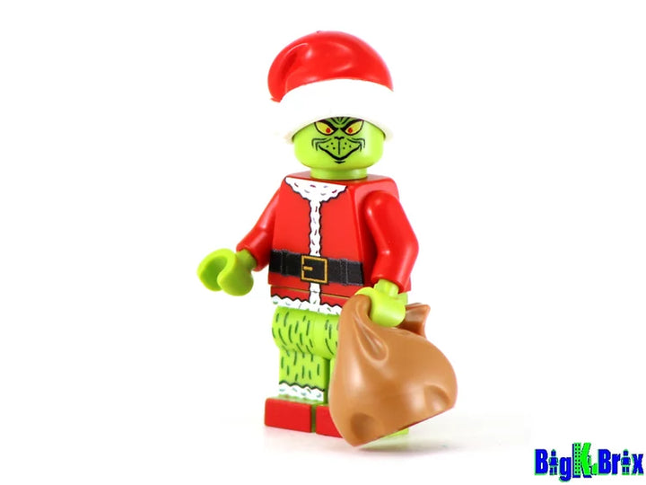 Grinch Custom Printed LEGO Minifigure