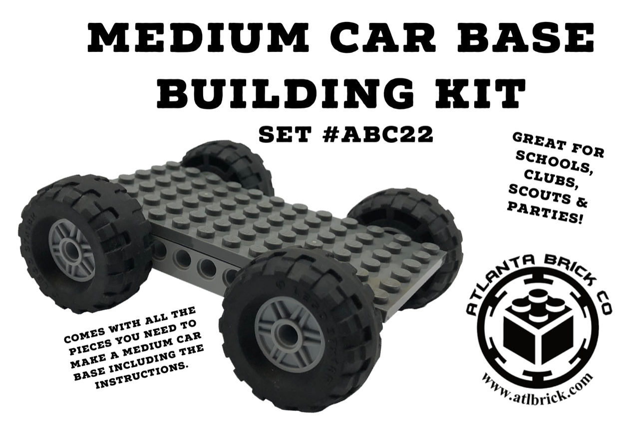 Lego car base with discount wheels