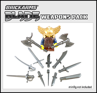 BRICKARMS Blade Weapons Pack Accessories Brickarms   