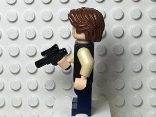 Han Solo, Dark Blue Legs, Vest with Pockets, Wavy Hair, sw0771 Minifigure LEGO®   
