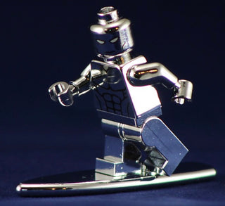 SILVER SURFER Custom Printed & Chromed & Inspired Lego Marvel Minifigure Custom minifigure BigKidBrix   