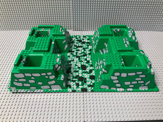 32x48 Raised Baseplate w/ 4 Corner Pits & Rock Path 30271px2 LEGO® Part LEGO®   