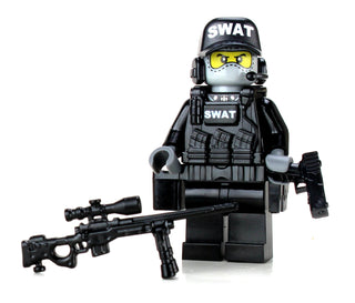 SWAT Police Sniper Custom Minifigure Custom minifigure Battle Brick   
