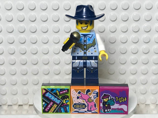 Discowboy, vidbm01-6 Minifigure LEGO® Complete with stand and accessories  