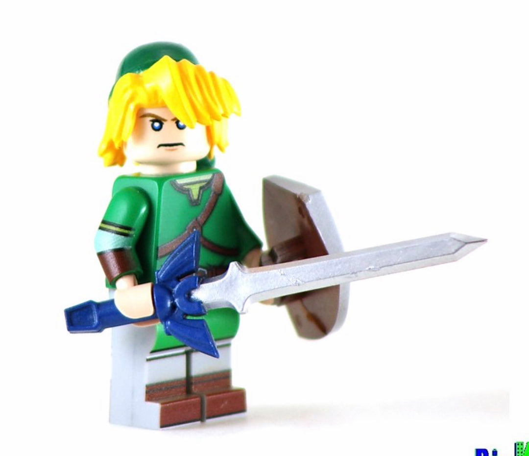 LINK Zelda Custom Printed Nintendo Game Inspired LEGO Minifigure Custom minifigure BigKidBrix   