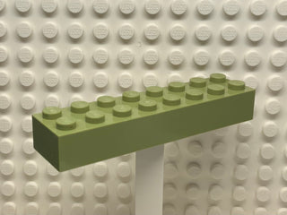 2x8 Brick, Lego® Part Number 3007 Olive Green Part LEGO®   