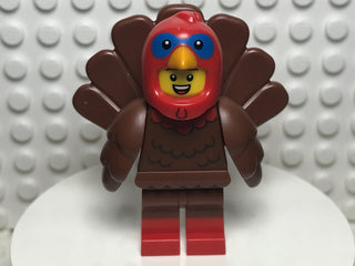 Turkey Costume, col23-9 Minifigure LEGO® Minifigure only, no stand or accessories  