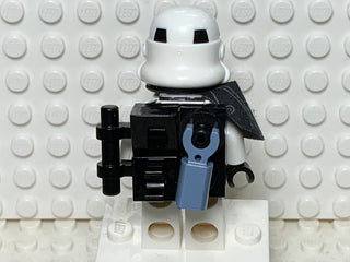 Sandtrooper (Enlisted) - Dual Molded Helmet, Black Pauldron, Dirt Stains, Survival Backpack, Frown, sw1131 Minifigure LEGO®   