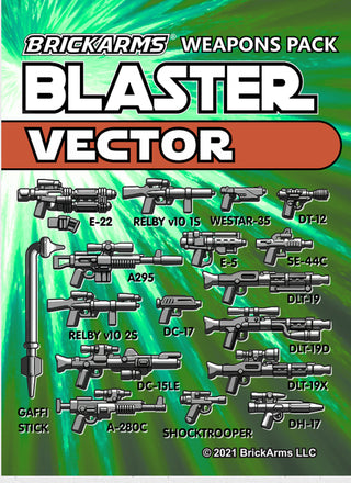 BRICKARMS BLASTER VECTOR WEAPONS PACK Accessories Brickarms   
