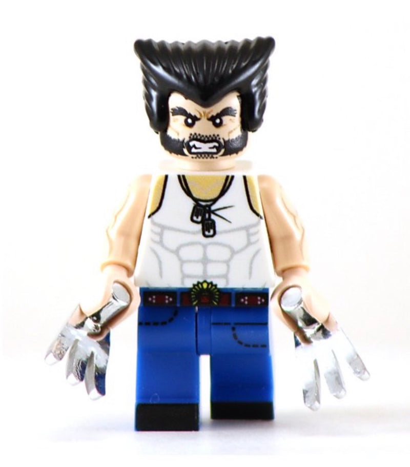 WOLVERINE Logan Custom Printed Marvel Lego Minifigure
