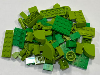 Brand New, Unused Bulk Basic LEGO® Pieces by color Bulk LEGO® Shades of Light Green - 2.5ozs  