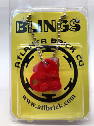 Lego Heart Necklace Blings Atlanta Brick Co   