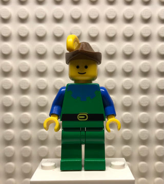 Forestman, Blue, Brown Hat, Yellow Plume, cas135 Minifigure LEGO®   