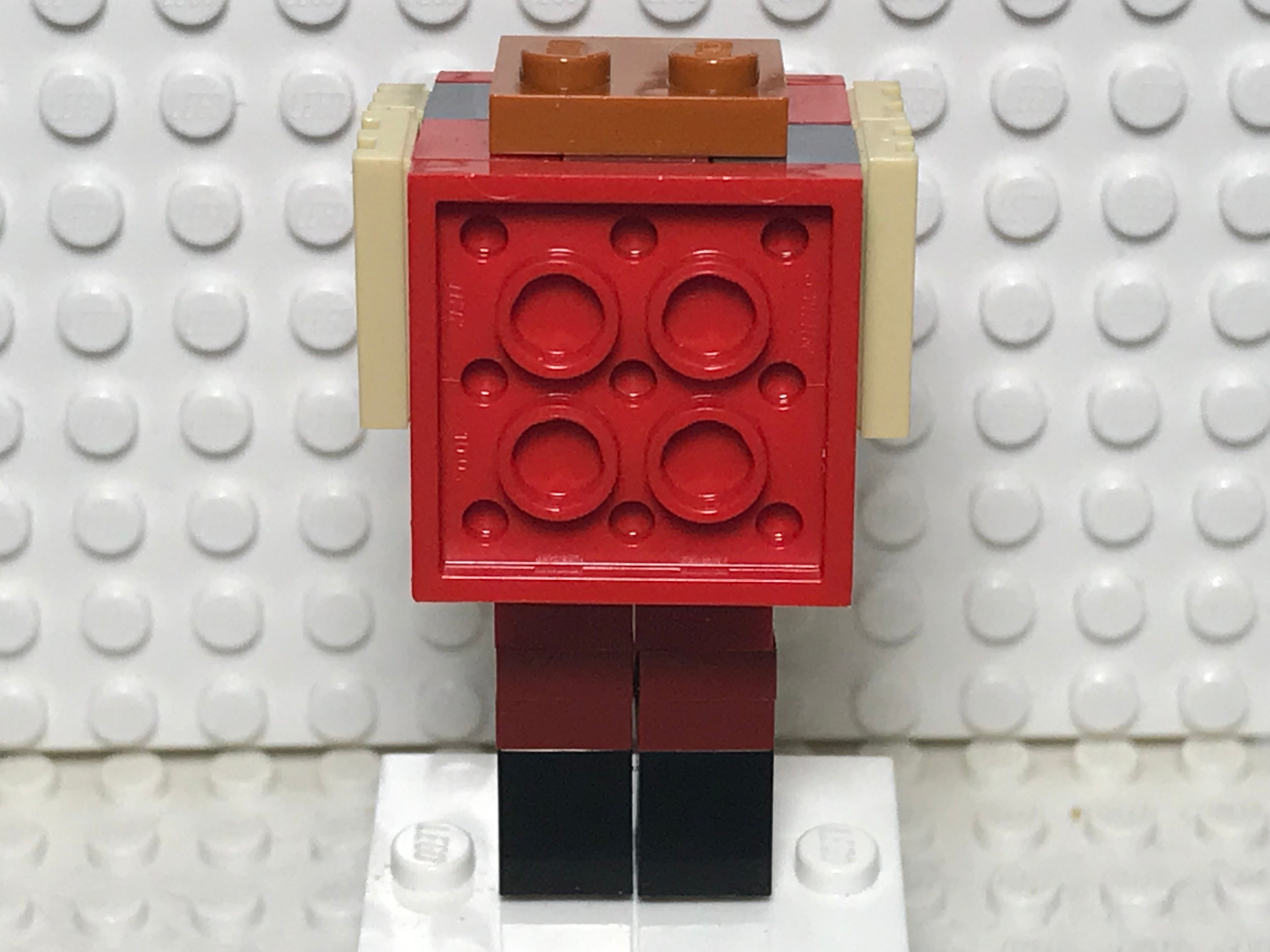 Mattel Collectible - Action Figure Minecraft Strider, 8 Cm Con Accessori E Blocchi Di Carta