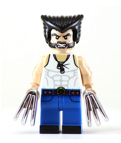 WOLVERINE Logan Custom Printed Marvel Lego Minifigure