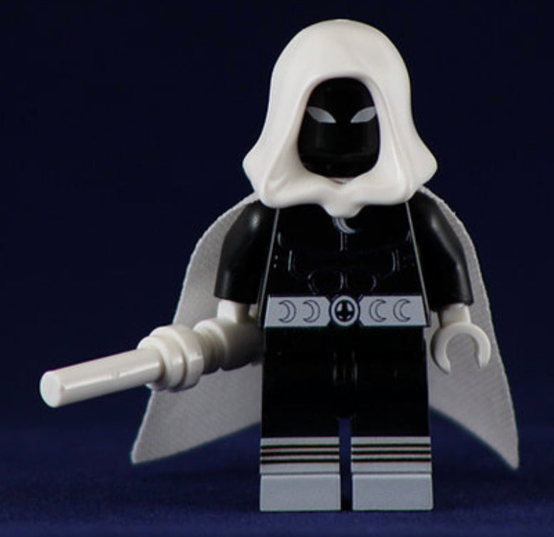 LUNAR KNIGHT BLACK Custom Printed Minifigure – United Brick Co®