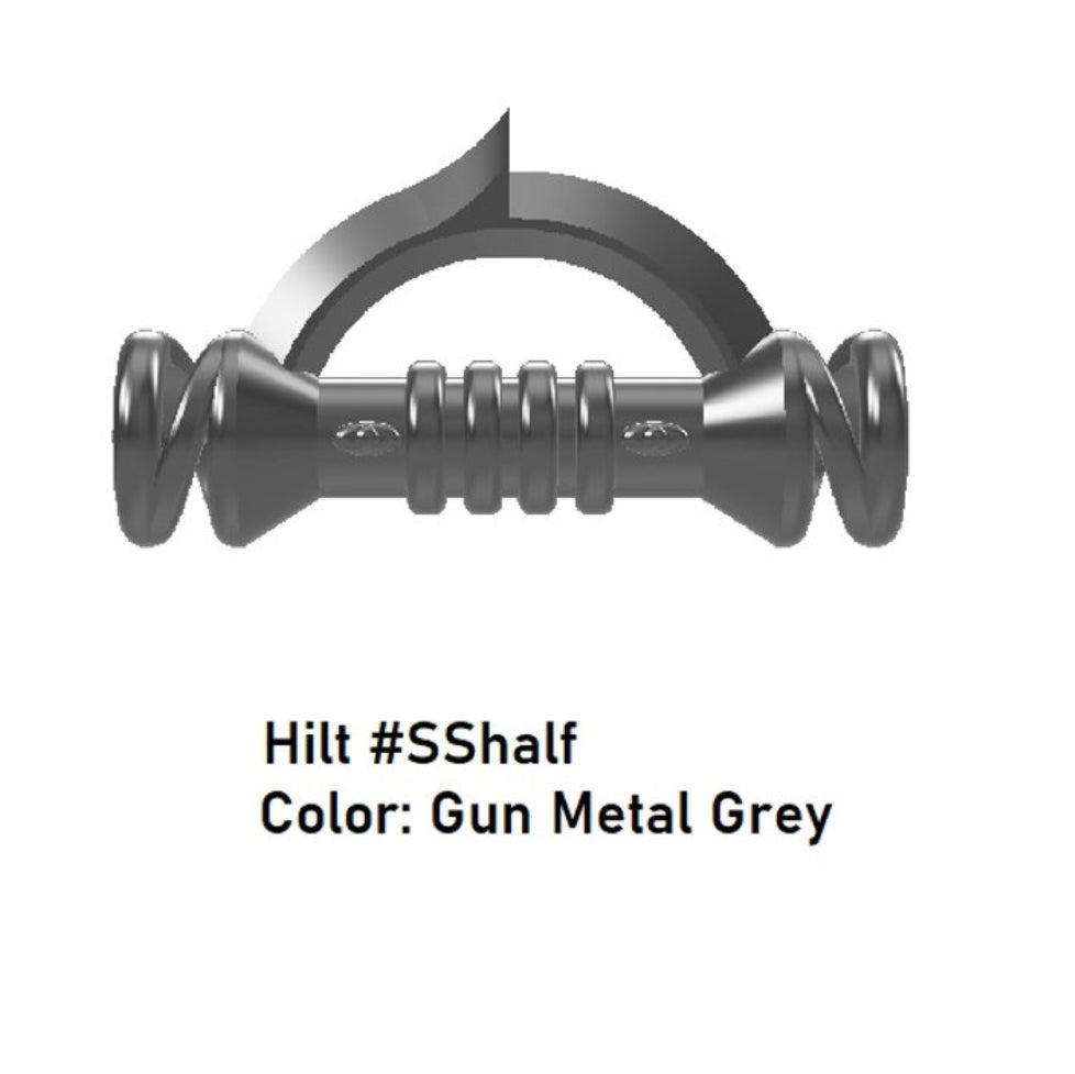 Custom Star Wars Lightsaber Hilt #SShalf Model For LEGO Minifigures. Custom, Accessory BigKidBrix Grey  
