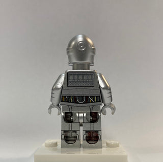Protocol Droid Limited Edition Metallic Silver Custom Printed & Inspired Lego Star Wars Minifigure Custom minifigure BigKidBrix   