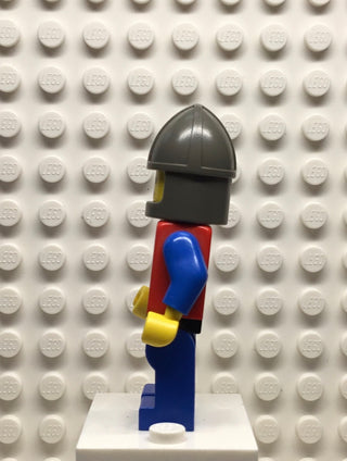 Crusader-Axe, Blue Legs with Black Hips, Dark Gray Chin-Guard, cas107 Minifigure LEGO®   