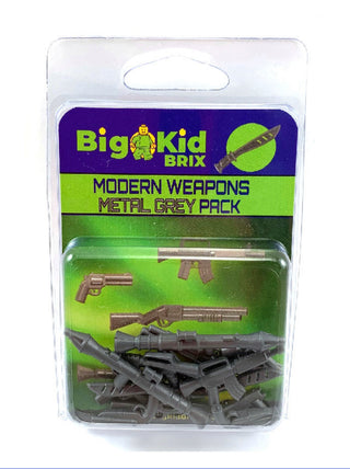 Modern Weapons Metal Grey Pack Custom, Accessory BigKidBrix   
