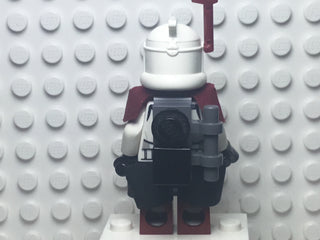 Clone ARC Trooper Hammer, Rancor Battalion (Phase 1) - Dark Red Pauldron, Black Kama, Large Eyes, sw0377 Minifigure LEGO®   