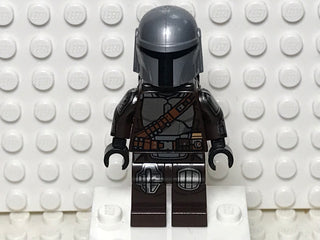 Din Djarin - Silver Beskar Armor, sw1212 (with Printed Face, Jetpack) Minifigure LEGO®   