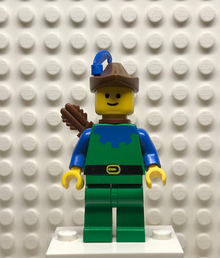 Forestman, Blue, Brown Hat, Blue Feather, Quiver, cas134a Minifigure LEGO®   