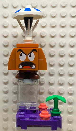 Parachute Goomba, char02-5 Minifigure LEGO® Complete with stand and accessories  