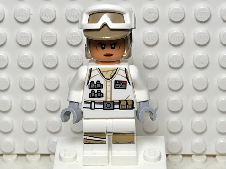Hoth Rebel Trooper, White Uniform, Dark Tan Helmet, Female, sw1188