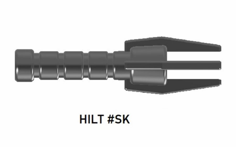 HILT #SK Custom for Lego Minifigures! Star Wars Starkiller Custom, Accessory BigKidBrix Grey  