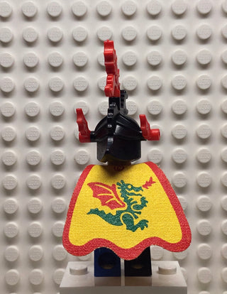 Dragon Knights, Dragon Master, Red Plumes, Dragon Cape, cas219 Minifigure LEGO®   