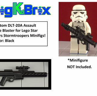 Custom Star Wars DLT-20A Blaster For LEGO Minifigures. Custom, Accessory BigKidBrix   