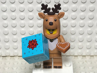 Reindeer Costume, col23-4 Minifigure LEGO® Complete with stand and accessories  