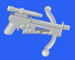 Custom Star Wars Bowcaster For LEGO Minifigures. Custom, Accessory BigKidBrix Grey  