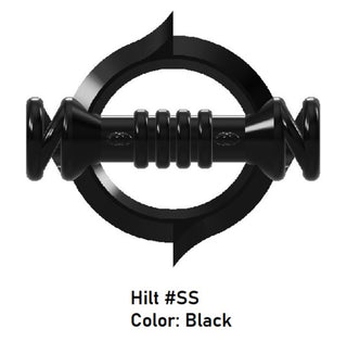 Custom Star Wars Lightsaber Hilt #SS Model For LEGO Minifigures. Custom, Accessory BigKidBrix Black  