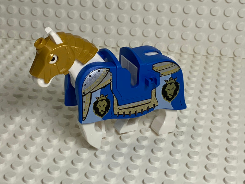 LEGO® Horse Barding, Armor Gold Lions & Chain Mail