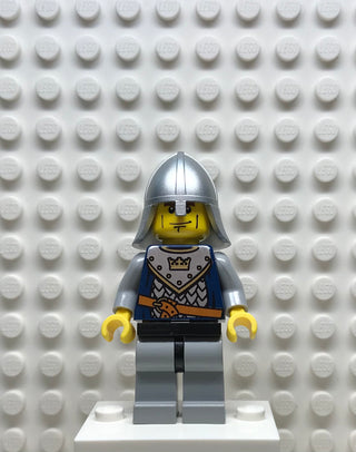 Fantasy Era, Crown Knight Scale Mail with Crown, Helmet with Neck Protector, Vertical Cheek Lines, cas339 Minifigure LEGO®   